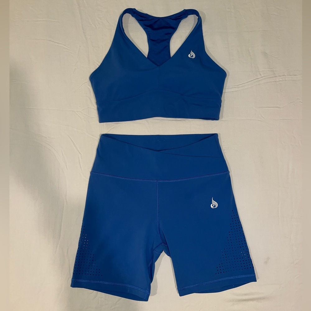 Ryderwear Impact Cobalt Blue workout set (Size M))